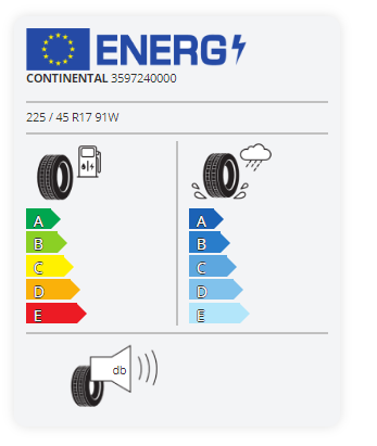 
                      
                        Continental ContiSportContact 5 225/45 R17 91W
                      
                    